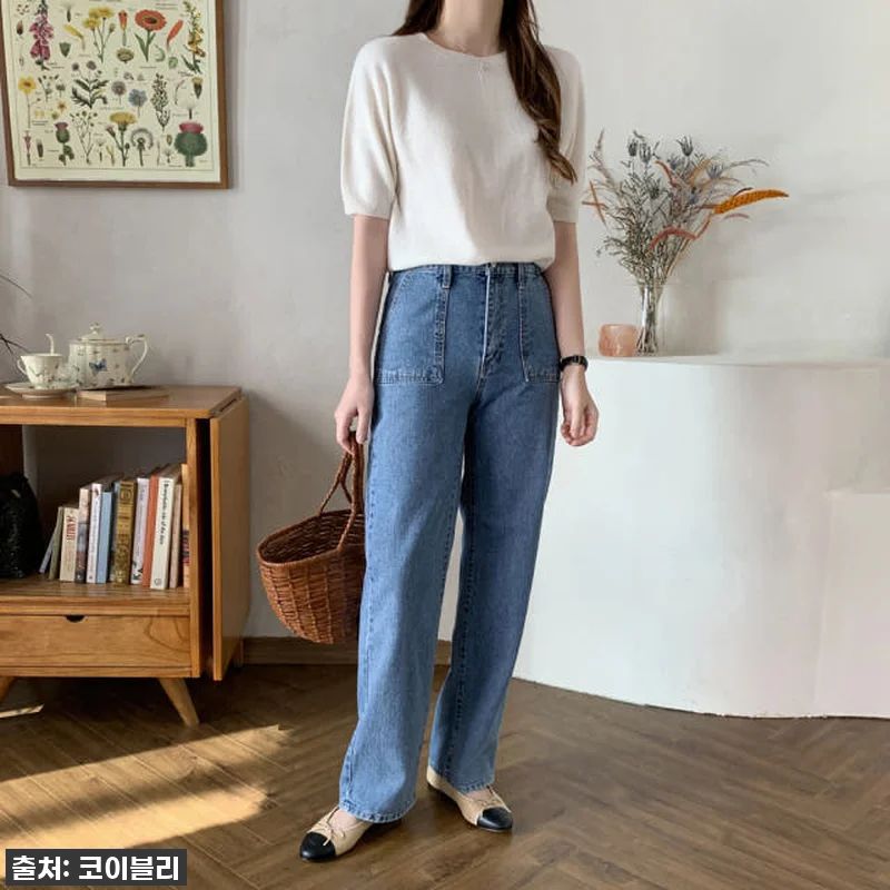 찐후기! 품절임박 '빈티지 포켓 세미 일자진 여성와이드청바지' 인생템 등극! 19 찐후기! 품절임박 '빈티지 포켓 세미 관련 이미지 8