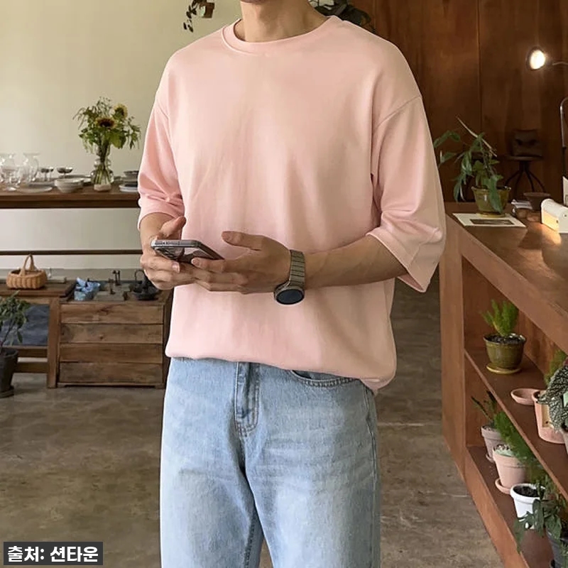 남자 7부티 오버핏 커플 빅사이즈 남 관련 이미지 9