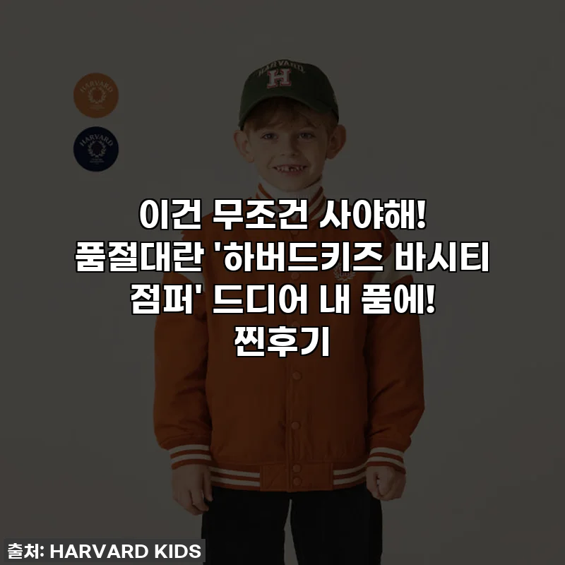 이건 무조건 사야해! 품절대란 '하버드키즈 바시티 점퍼' 드디어 내 품에! 찐후기