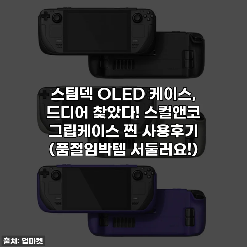 스팀덱 OLED 케이스, 드디어 찾았다! 스컬앤코 그립케이스 찐 사용후기 (품절임박템 서둘러요!)