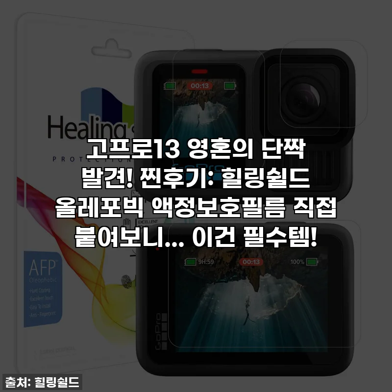 고프로13 영혼의 단짝 발견! 찐후기: 힐링쉴드 올레포빅 액정보호필름 직접 붙여보니... 이건 필수템!
