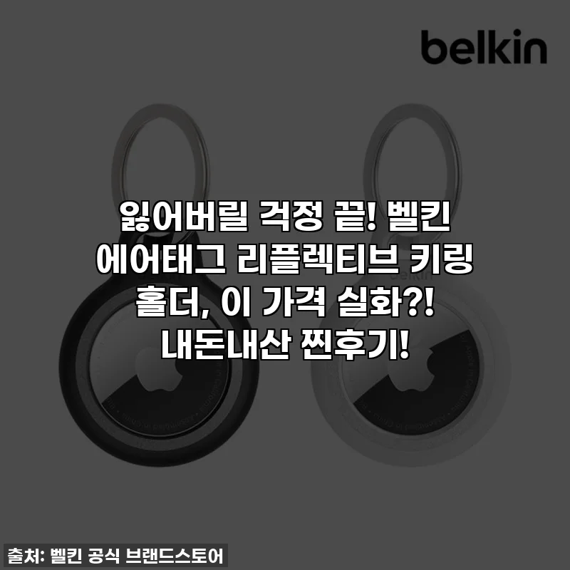 잃어버릴 걱정 끝! 벨킨 에어태그 리플렉티브 키링 홀더, 이 가격 실화?! 내돈내산 찐후기!