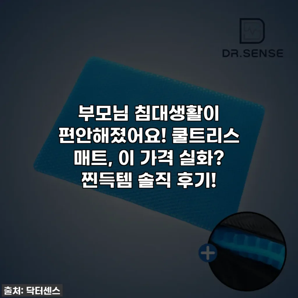 부모님 침대생활이 편안해졌어요! 쿨트리스 매트, 이 가격 실화? 찐득템 솔직 후기!