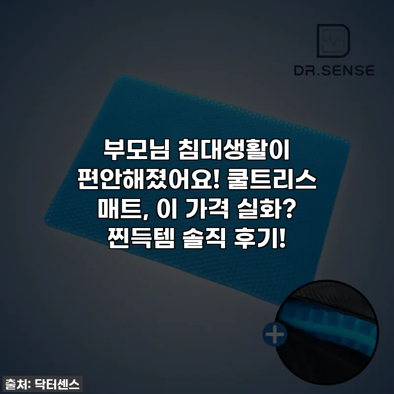 부모님 침대생활이 편안해졌어요! 쿨트리스 매트, 이 가격 실화? 찐득템 솔직 후기!