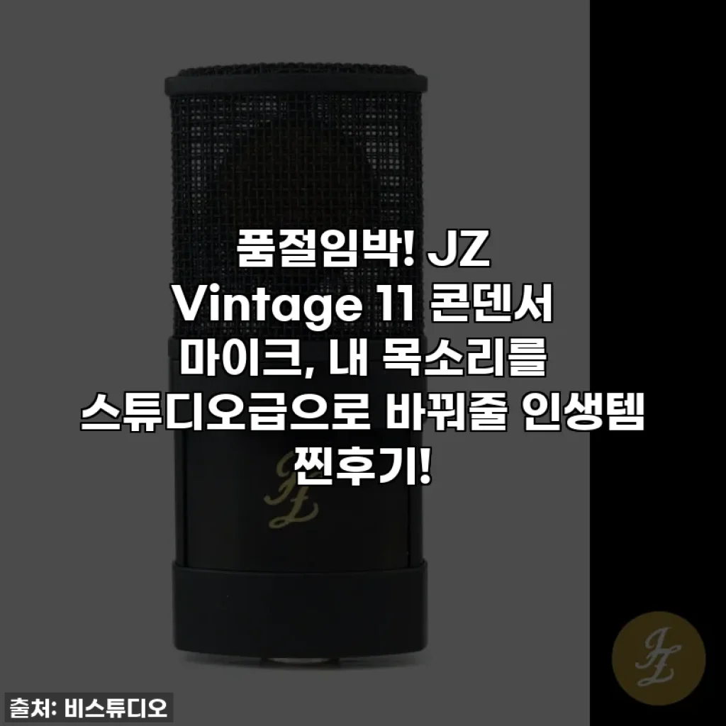 ✨ 품절임박! JZ Vintage 11 콘덴서 마이크, 내 목소리를 스튜디오급으로 바꿔줄 인생템 찐후기!