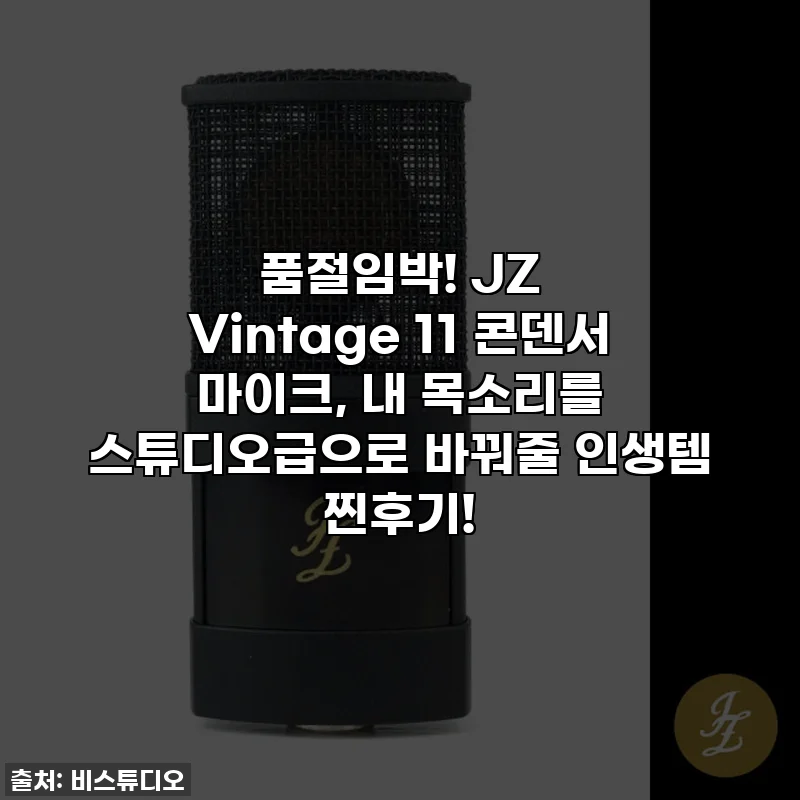 ✨ 품절임박! JZ Vintage 11 콘덴서 마이크, 내 목소리를 스튜디오급으로 바꿔줄 인생템 찐후기!