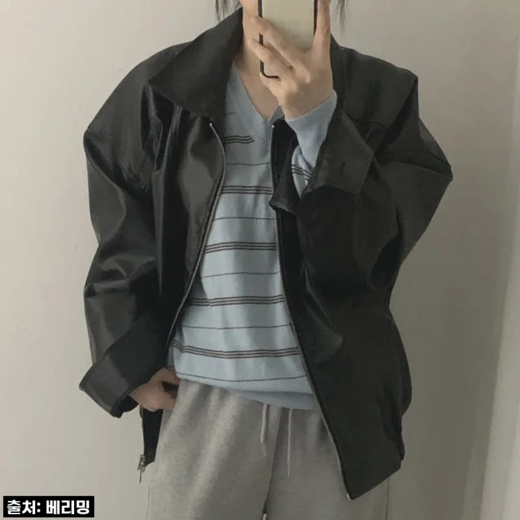 [찐후기] 품절각! 오버핏 페이크 레더자켓, 이 가격 실화? 인생 자켓 등극!