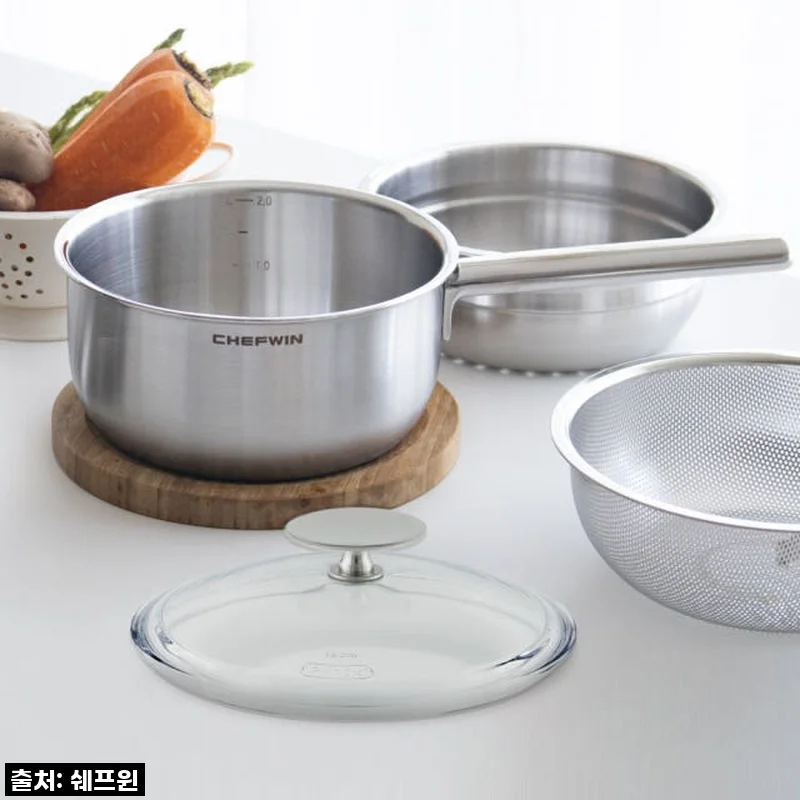 이유식 준비 끝! 품절임박 쉐프윈 316스텐 올인원 편수냄비, 솔직 사용 후기!