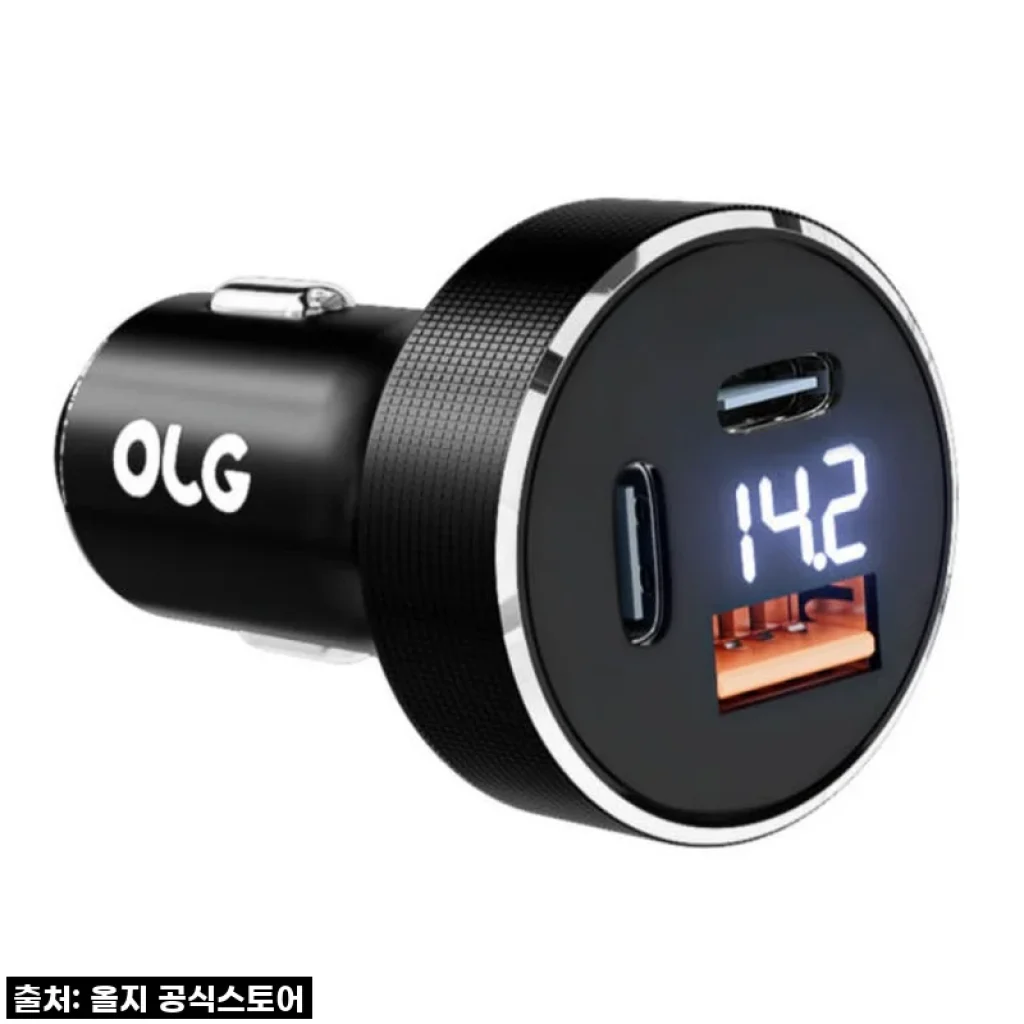 올지 트리플 시거잭 C2 100W 차량용 고속 충전기 3구 시가잭 usb