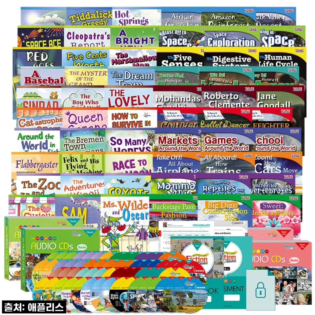 [애플리스외국어사] [Fiction & Time for KIds Nonfiction Readers] 픽션논픽션 리더스 Level 3 세트 L3.0~3.9(책+CD+워크북+평가문제)