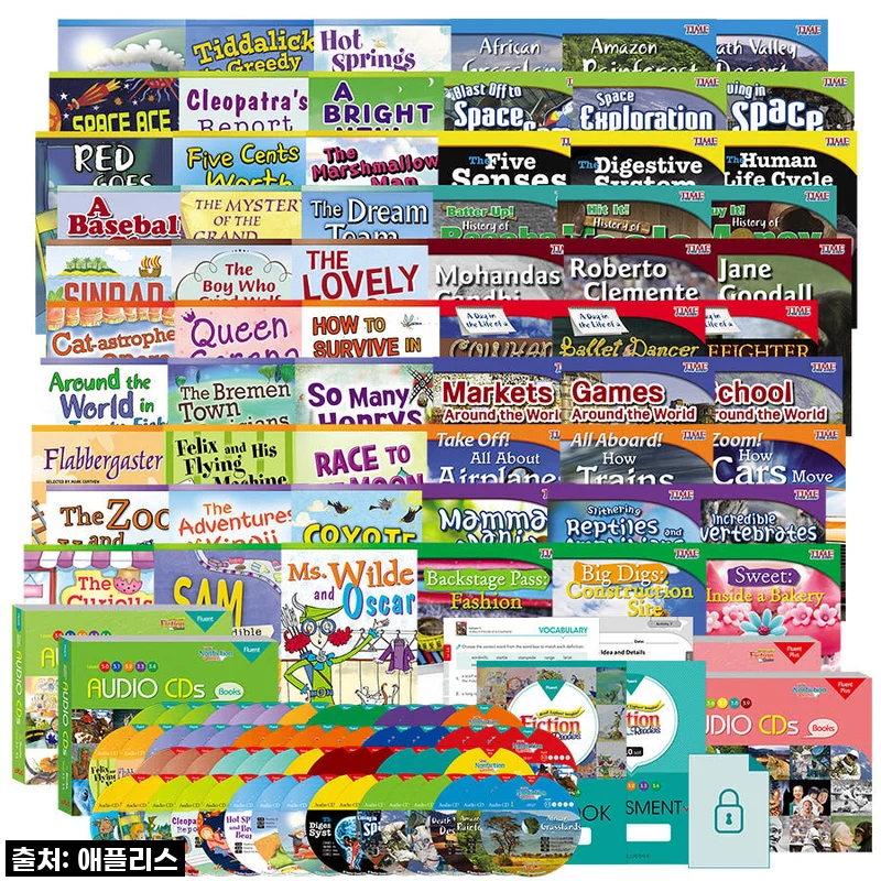 [애플리스외국어사] [Fiction & Time for KIds Nonfiction Readers] 픽션논픽션 리더스 Level 3 세트 L3.0~3.9(책+CD+워크북+평가문제)