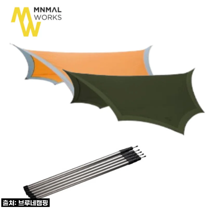 드디어 영접! 미니멀웍스 반 타프 피노키오 슬라이드 폴대 풀세트, 캠핑 감성 한 스푼 추가요!