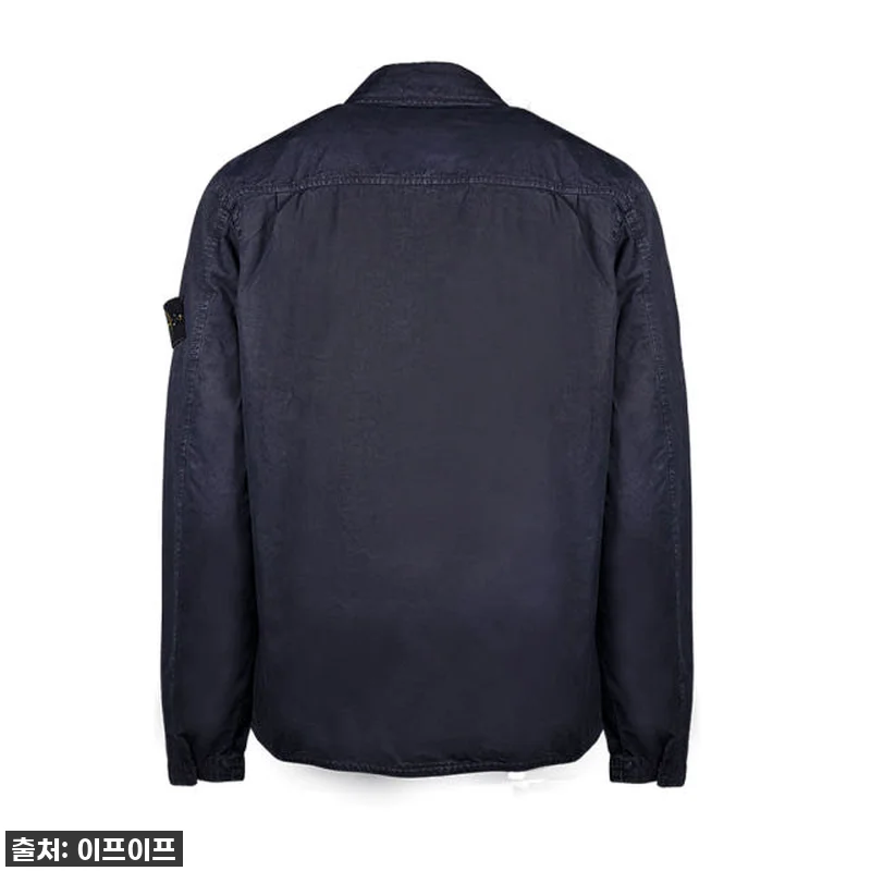 스톤아일랜드 로고 패치 코튼 집업 자 관련 이미지 1