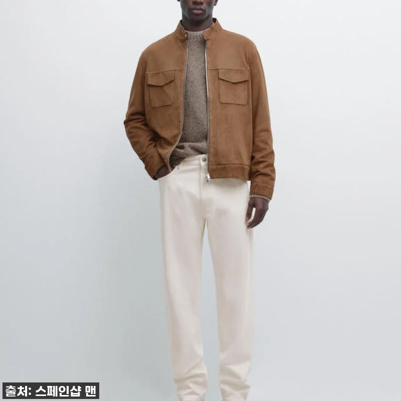 마시모두띠 스웨이드 레더 바이커 집업 관련 이미지 1