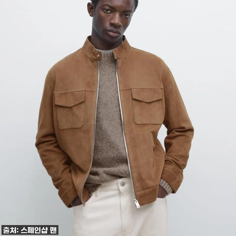 마시모두띠 스웨이드 레더 바이커 집업 관련 이미지 2