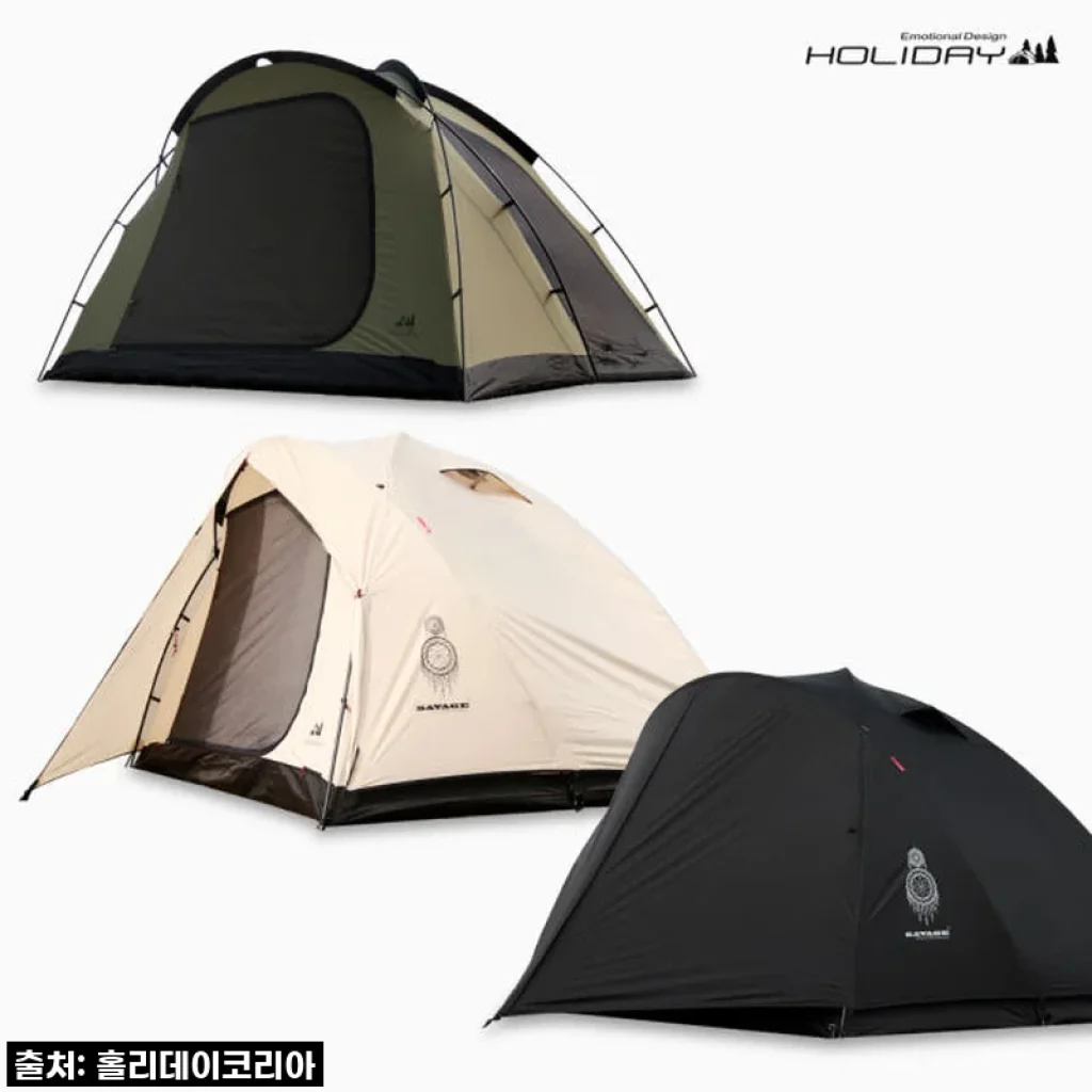 홀리데이 캠핑 면 돔텐트 코튼 마스터 돔, 우리 가족 캠핑에 따뜻한 감성을 더하다!