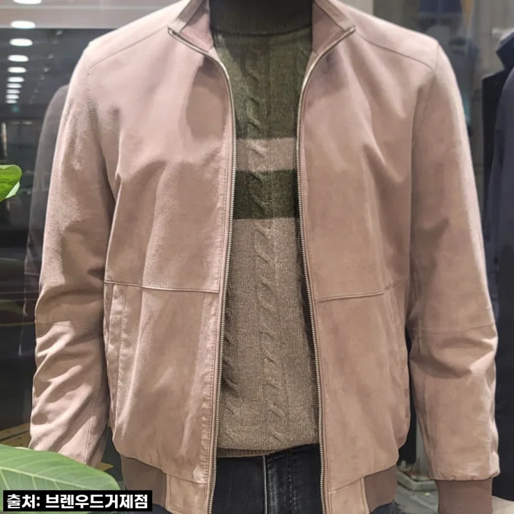 코오롱 브렌우드 [볼더레더] 고트스웨이드 산양가죽 블루종, 직접 입어본 솔직 후기!