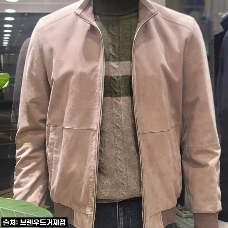 코오롱 브렌우드 [볼더레더] 고트스웨이드 산양가죽 블루종, 직접 입어본 솔직 후기!