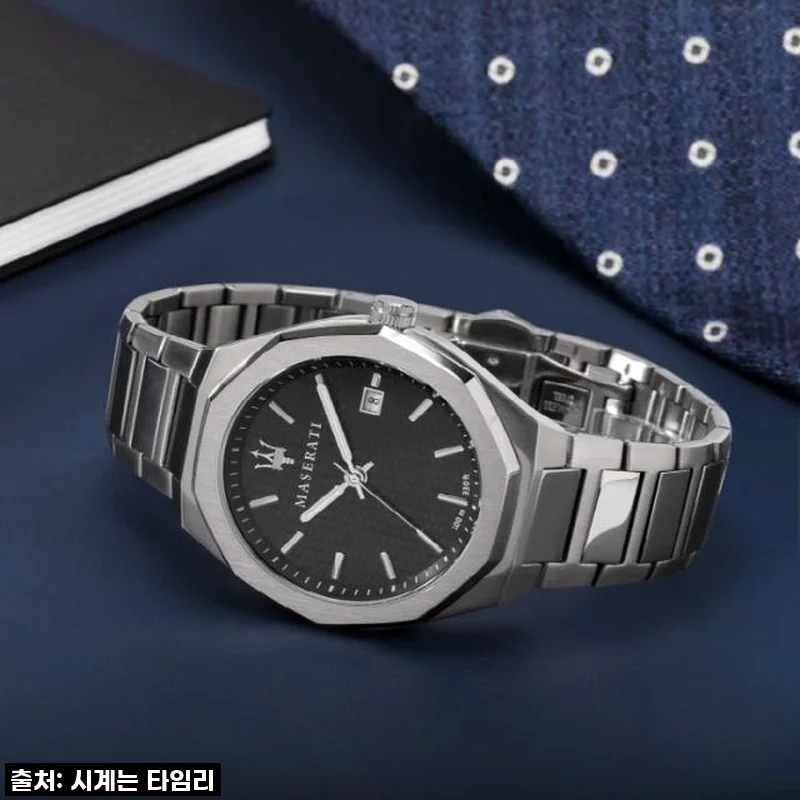 [직접 착용 후기] 마세라티 VARIETY 메탈 시계, 딥블랙의 치명적인 매력에 빠지다!