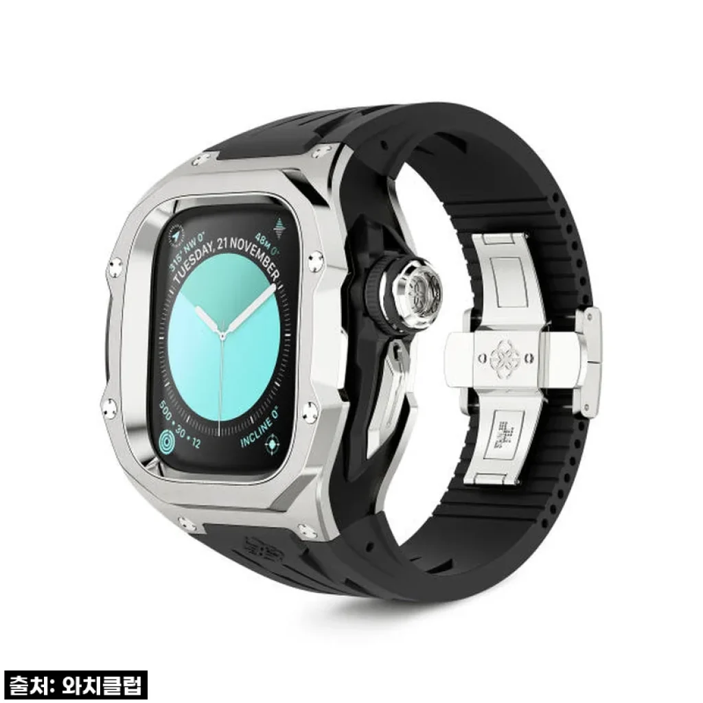 골든컨셉 애플워치 케이스 RSTIII 49mm 오야마 스틸, 드디어 손목에 빛나는 순간!