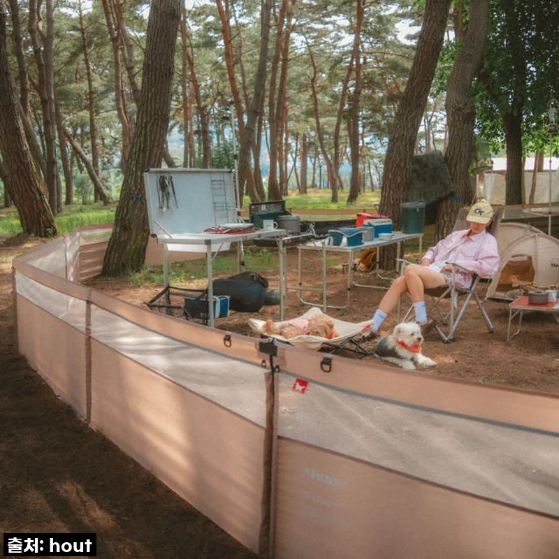 우리 강아지랑 첫 캠핑 대성공! 하웃 강아지 캠핑 울타리 덕분에 걱정 없이 즐겼어요