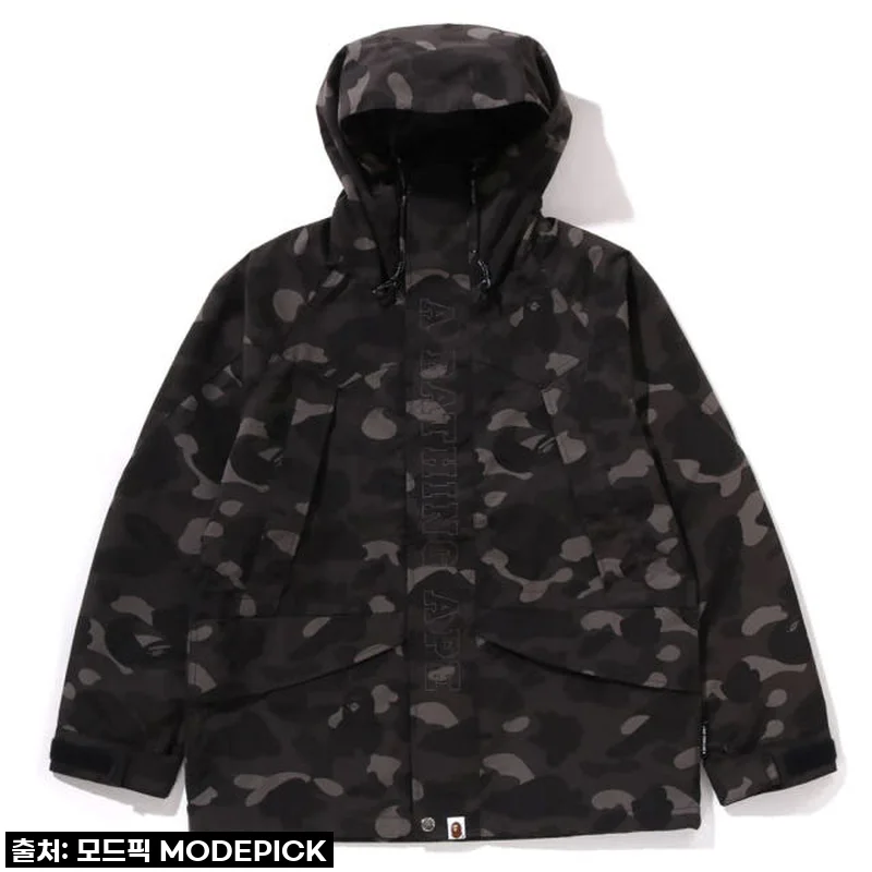 베이프 컬러 카모 스노우보드 자켓, 겨울 스타일과 기능성을 한 번에! (1L70-140-008)