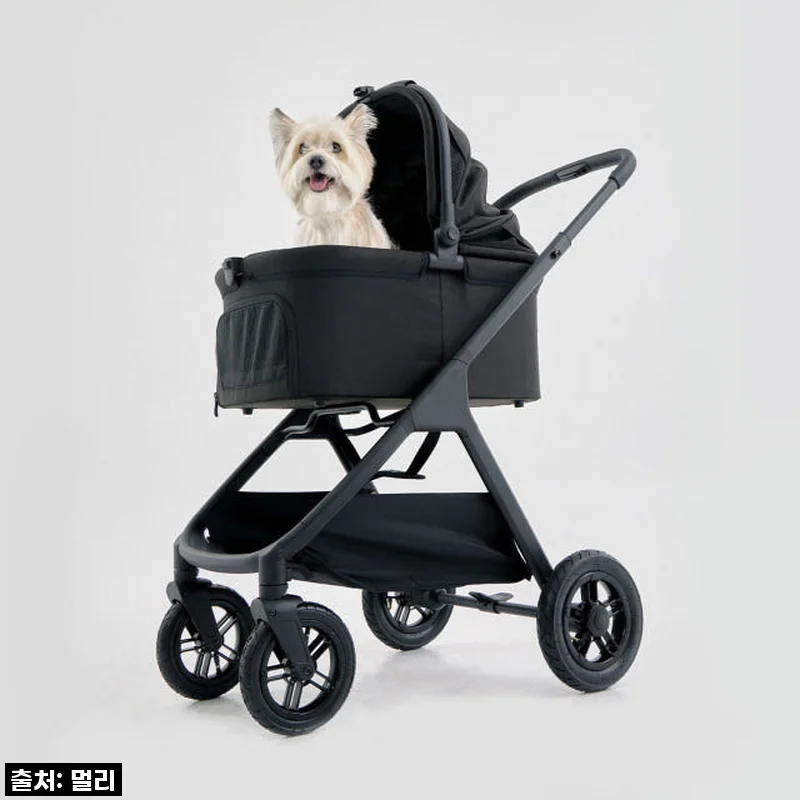 멀리 에어바퀴 강아지유모차 MWX 미드나잇블랙, 드디어 찾은 산책 동반자!