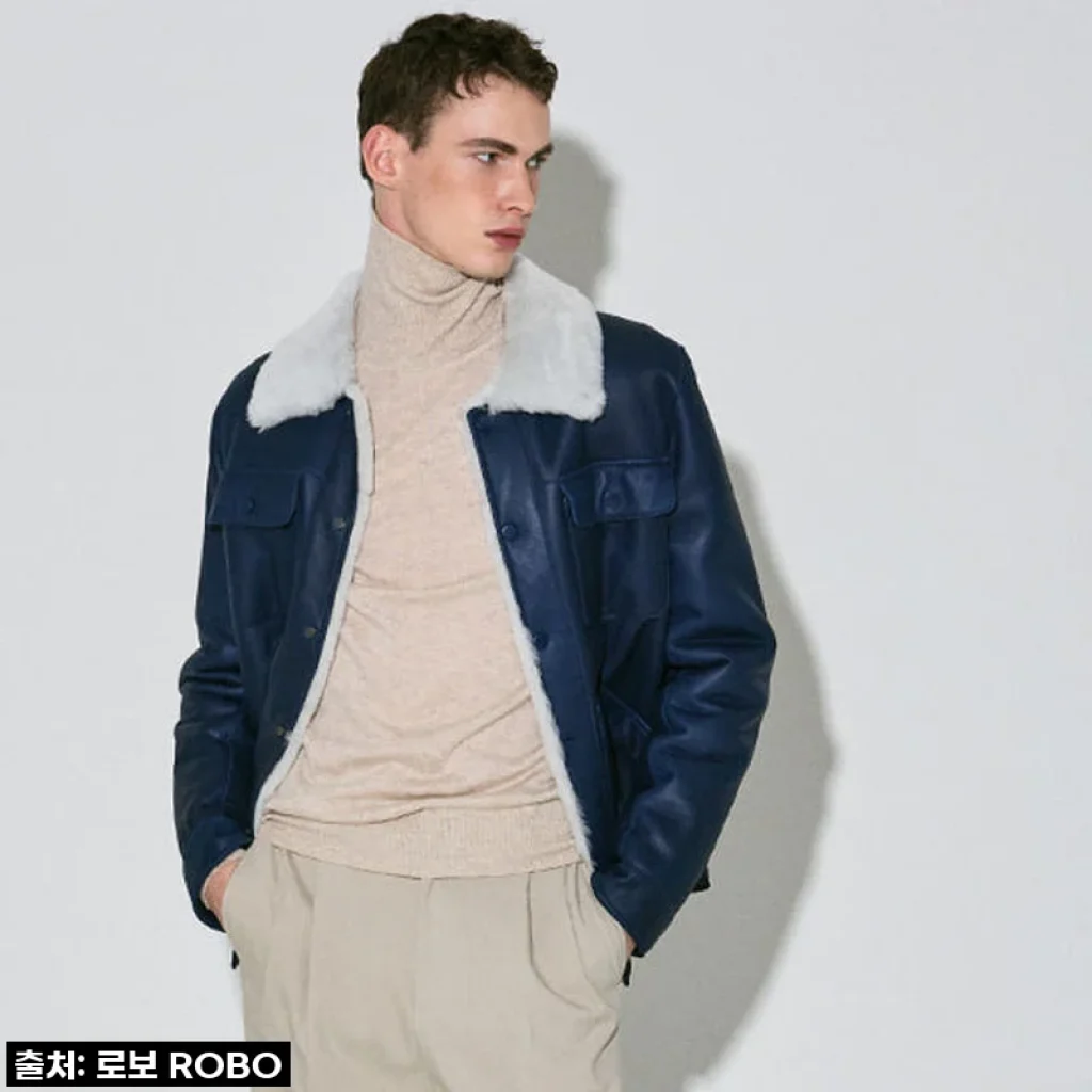로보X스티븐윌슨 남성용 무스탕 보머재킷 GMS21D102 사용후기