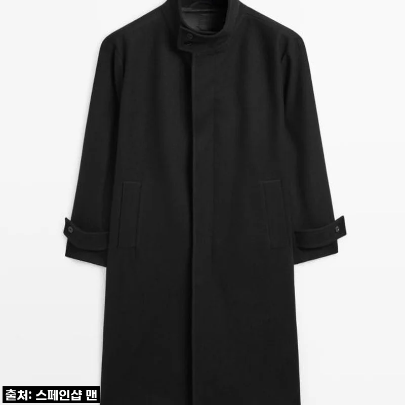 마시모두띠 프리미엄 울 하이넥 싱글 코트 2890/700 BLACK 사용 후기