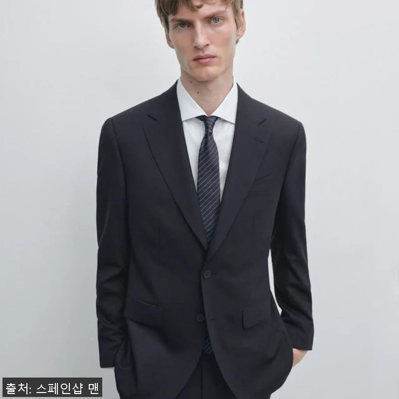 마시모두띠 울블렌드 남성 네이비 수트 관련 이미지 2