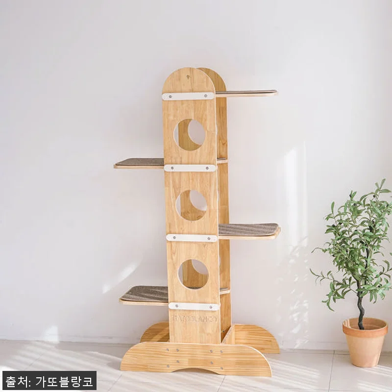 내추럴 파인 캣트리 고양이 원목 캣타 관련 이미지 3