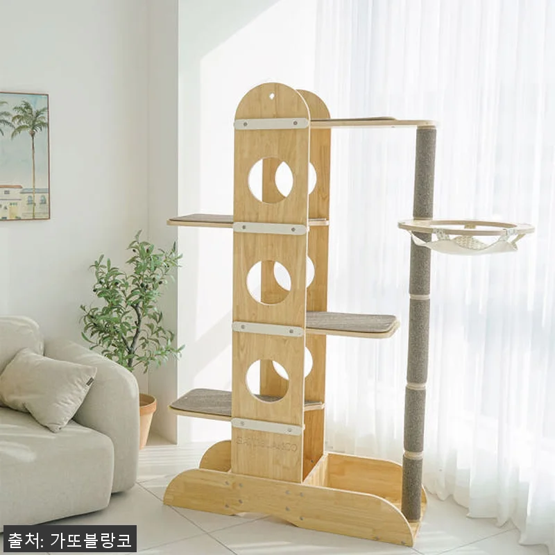 내추럴 파인 캣트리 고양이 원목 캣타 관련 이미지 4