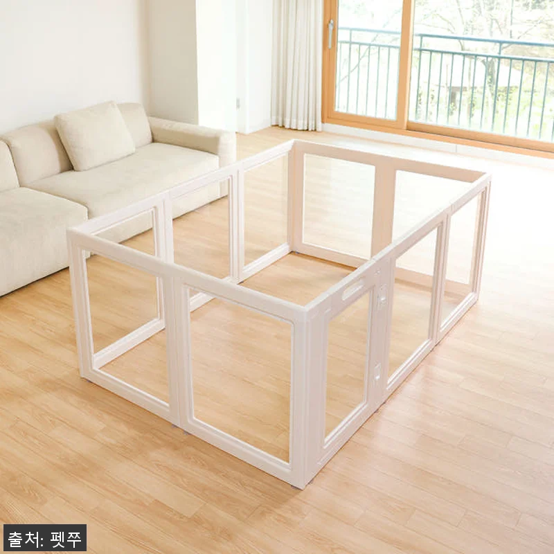 펫쭈 확장형 펫룸 투명 강아지 울타리 관련 이미지 4