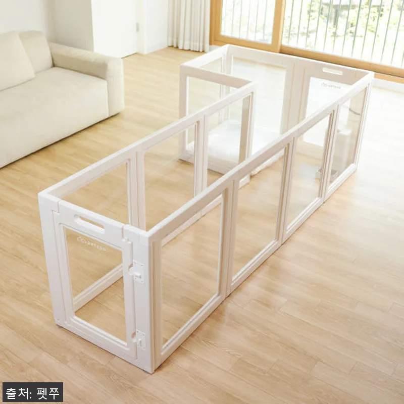 펫쭈 확장형 펫룸 투명 강아지 울타리 관련 이미지 5