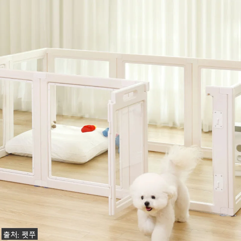 펫쭈 확장형 펫룸 투명 강아지 울타리 관련 이미지 7