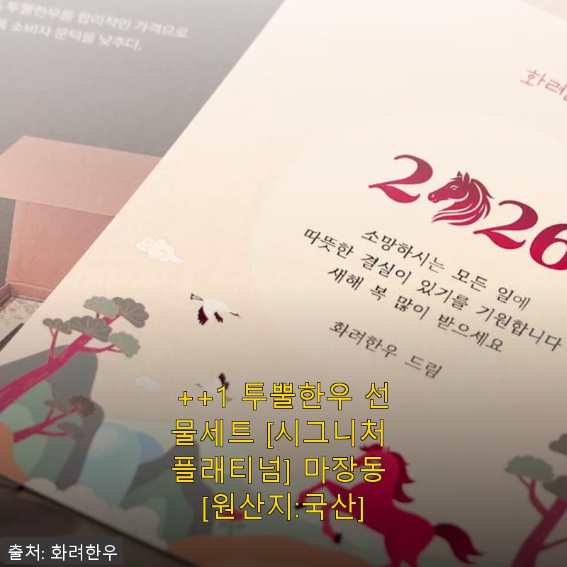 ++1 투뿔한우 선물세트 [시그니처 플래티넘] 사용후기 - 신선함과 육즙 가득한 한우 맛의 결정체