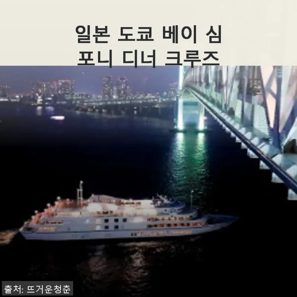 일본 도쿄 베이 심포니 디너 크루즈 체험 후기 및 구매 안내