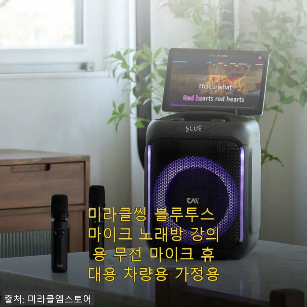 미라클씽 블루투스 마이크 사용 후기: 가정과 야외 모두 만족스러운 무선 마이크