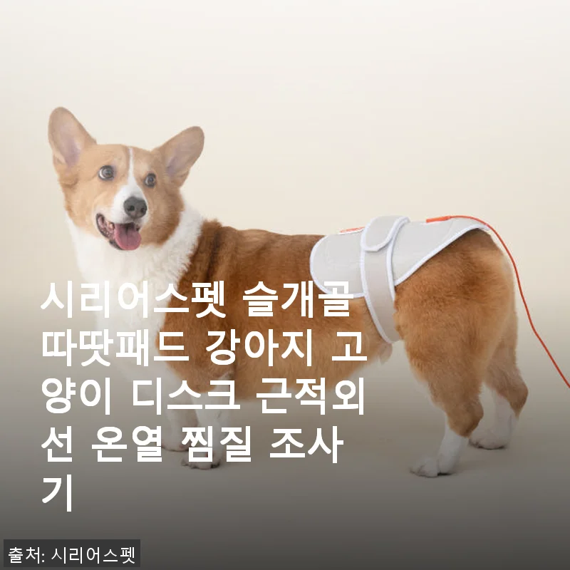 시리어스펫 슬개골 따땃패드 사용후기: 우리 아이와 함께한 온열 찜질 경험