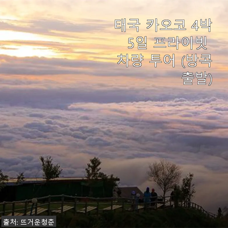 태국 카오코 4박 5일 프라이빗 차량 투어, 직접 경험한 생생 후기