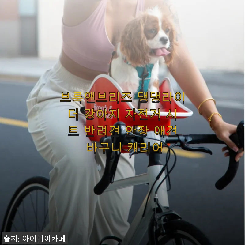 브룩앤브리즈 댕댕라이더 강아지 자전거 시트 사용후기