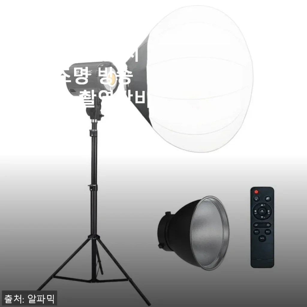 알파믹 음식 제품 사진촬영 지속광조명 사용후기: 분위기와 밝기 모두 만족스러워요