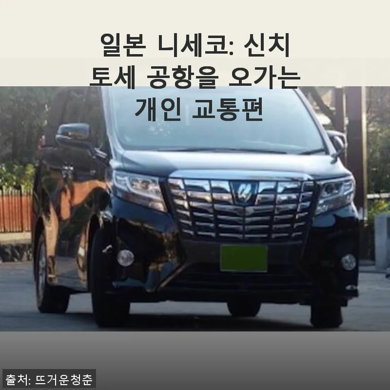 일본 니세코 신치토세 공항 개인 교통편, 직접 이용해 본 후기