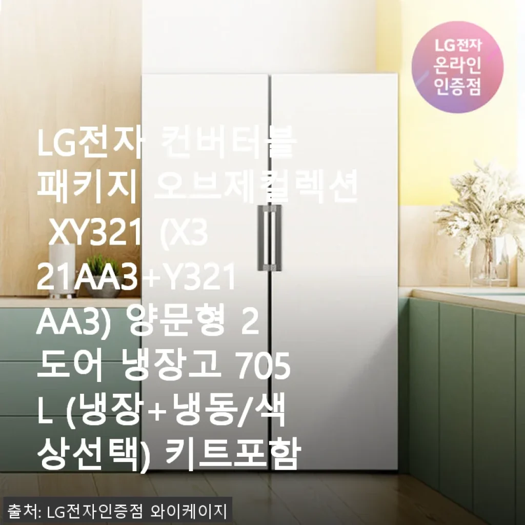 LG전자 컨버터블 패키지 오브제컬렉션 XY321 사용후기: 신혼집에 딱 맞는 세련된 냉장고