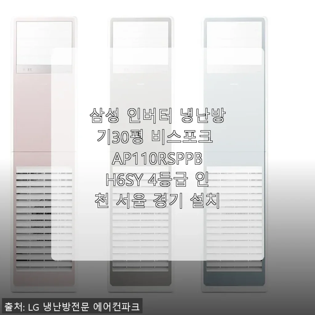 삼성 인버터 냉난방기30평 비스포크 AP110RSPPBH6SY 사용후기 및 제품소개