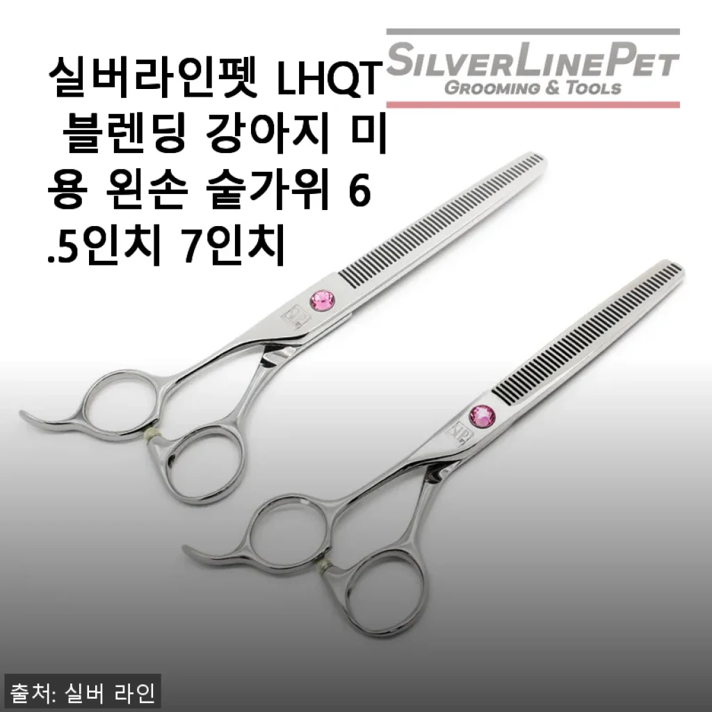 실버라인펫 LHQT 블렌딩 강아지 미용 왼손 숱가위 사용후기