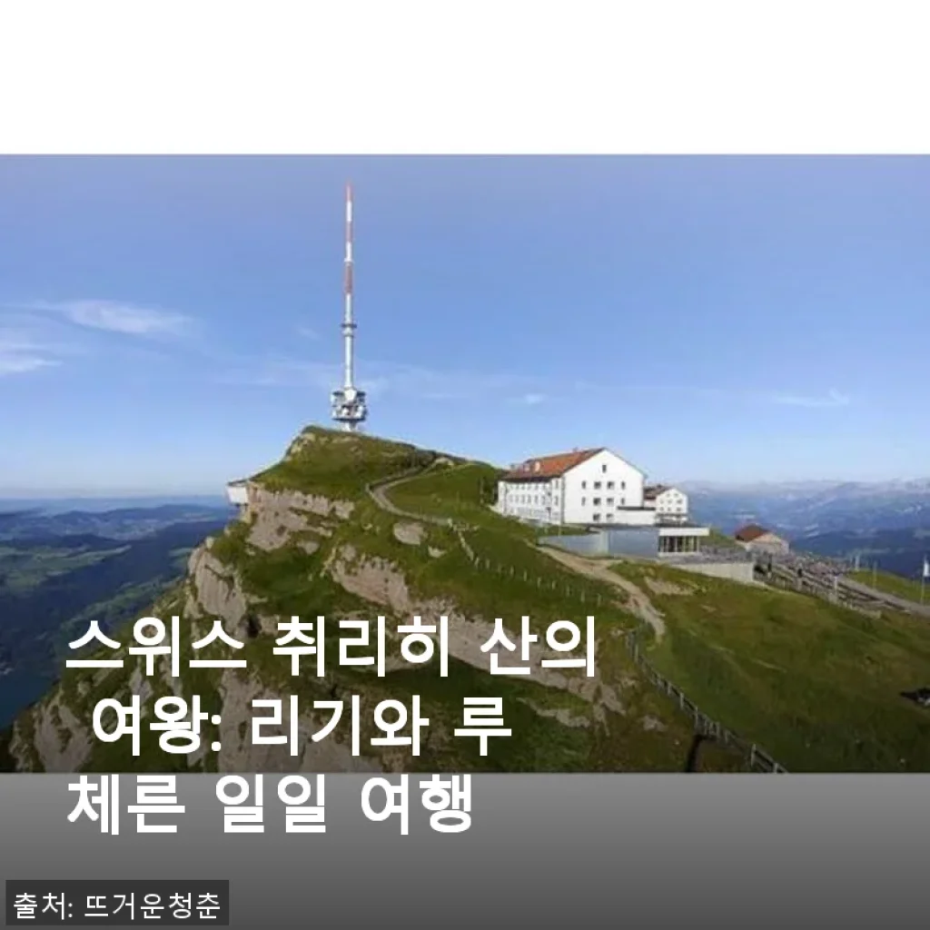 스위스 취리히 산의 여왕, 리기와 루체른 일일 여행 체험기