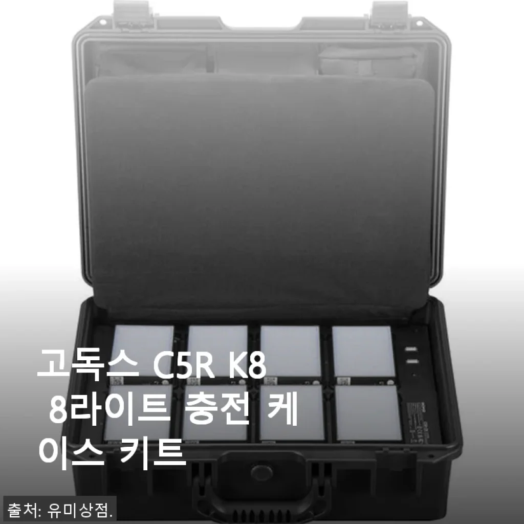 고독스 C5R K8 8라이트 충전 케이스 키트 사용후기와 상세 소개