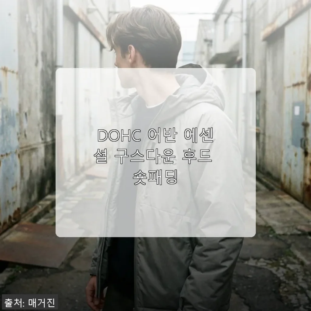 DOHC 어반 에센셜 구스다운 후드 숏패딩 사용 후기
