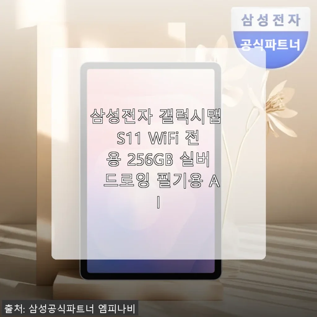 삼성 갤럭시탭 S11 WiFi 256GB 실버, 필기와 AI 기능까지 만족스러운 태블릿 사용 후기